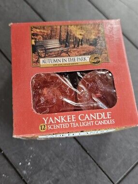 Yankee Candle-  Autumn In The Park Tea Lights-  Box of 12 -  New In Box